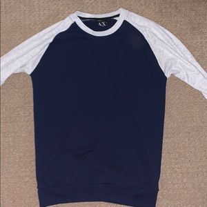 Armani Exchange House Sweater Navy/White